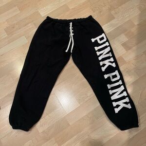 PINK Victoria's Secret Black Sweatpants